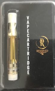 Reserved Vape Cartridge.